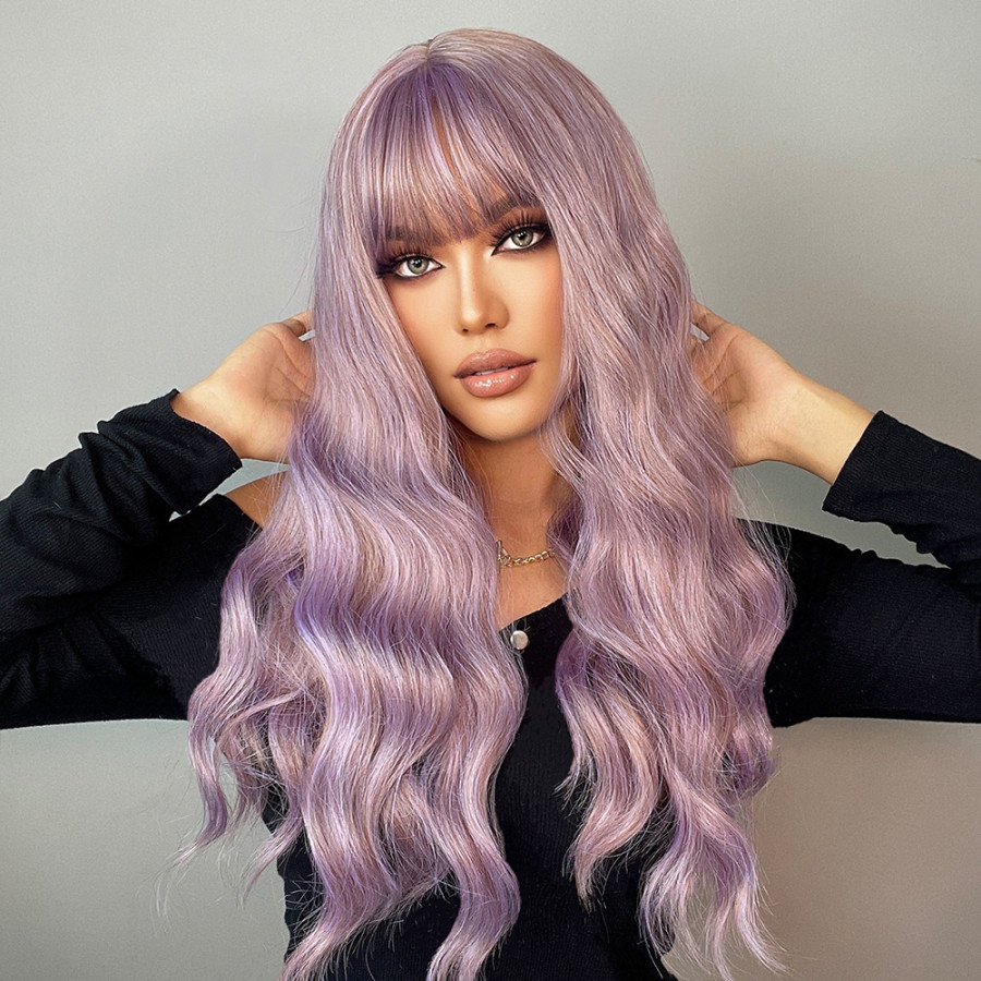 Peruca Long Purple